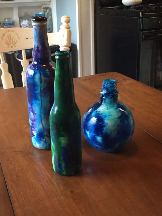 transforming an everyday glass bottle into a conversation piece