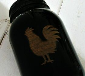 how to make rooster mason jars gift and craft kitchen ideas, Step 5