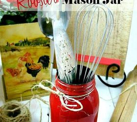 how to make rooster mason jars gift and craft kitchen ideas, Rooster Jar