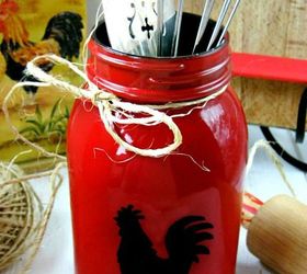 how to make rooster mason jars gift and craft kitchen ideas