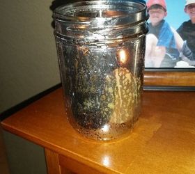 mercury glass mason jar