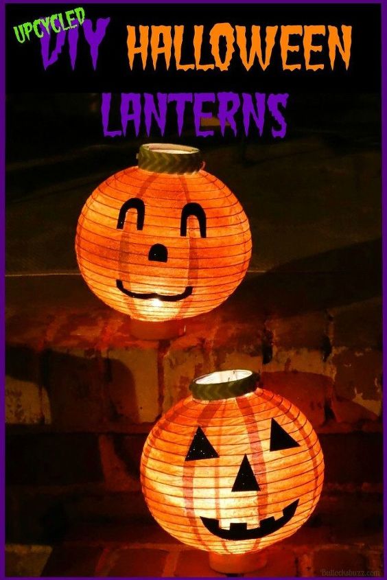 lanternas de abbora de halloween diy artesanato reciclado