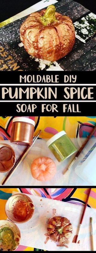 moldable pumpkin soap diy for fall