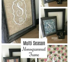 multi season monogrammed frame