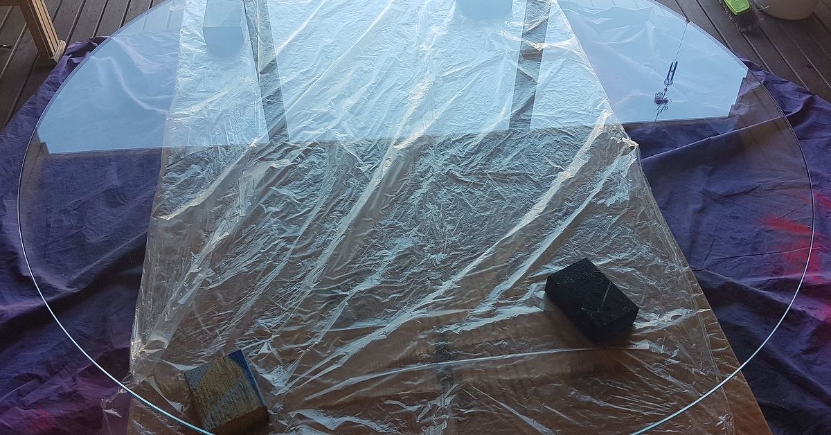 Unicorn Spit Galaxy Table On Glass Hometalk