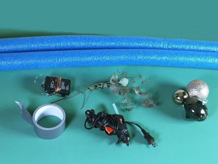 s 3 wreath ideas to brighten up your front door, Next A Pool Noodle YES POOL NOODLE Wreath