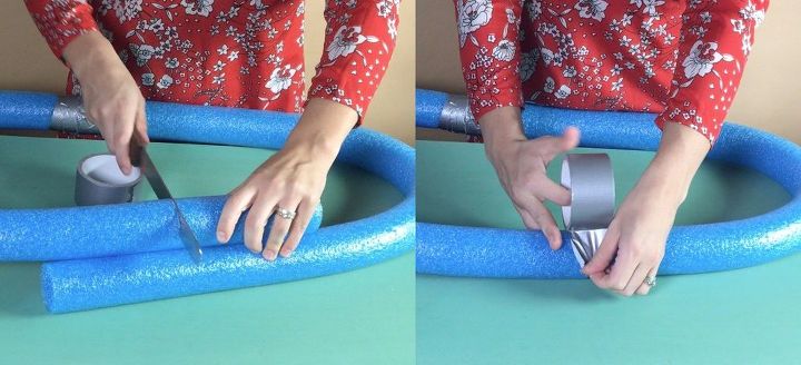 s 3 wreath ideas to brighten up your front door, Step 1 Cut the noodle in the size you want