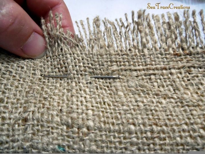 s 3 wreath ideas to brighten up your front door, Step 4 Stitch a simple stitch entire length