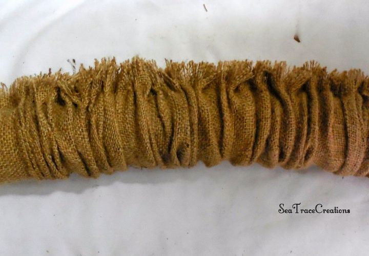 s 3 wreath ideas to brighten up your front door, Step 5 Slide the sewn tube over the noodle