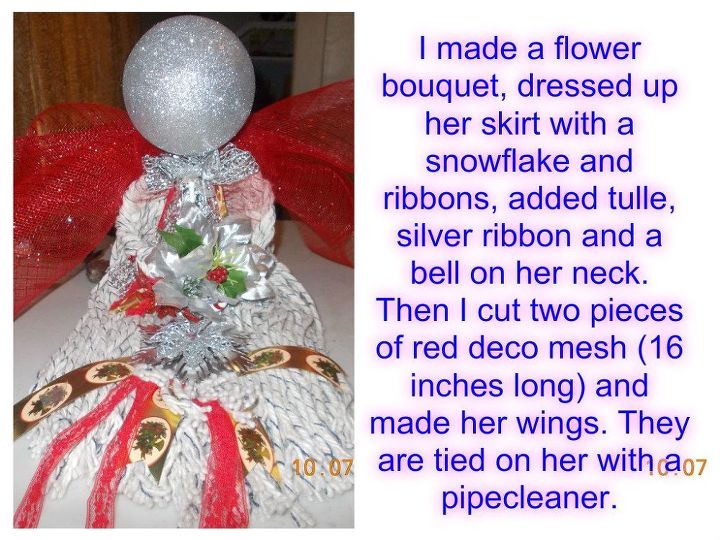 boneca de anjo usando um esfrego