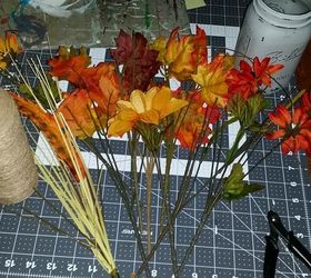 left overs silk flower arrangements