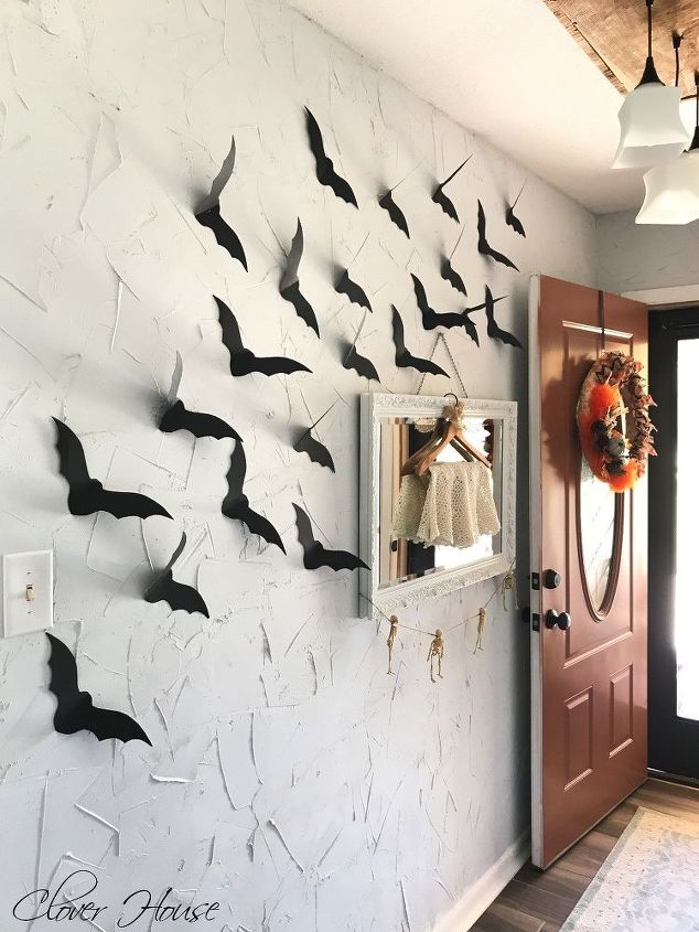 halloween accent wall