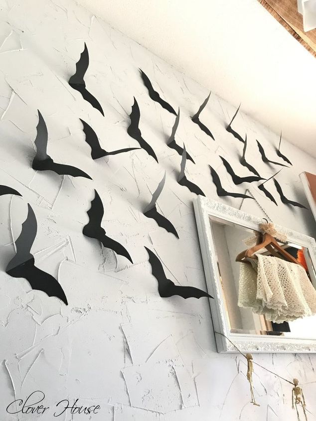 halloween accent wall