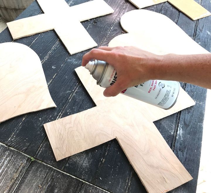 s a b c d pvc 3 awesome pvc projects ideas, Step 9 Spray paint the hearts xxx
