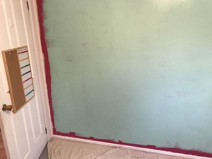 a simple trick to get a pro paint finish to a feature wall, Sealing the wall