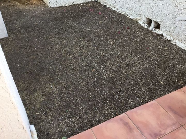 q any ideas how to surface patio area next to saltillo tile patio