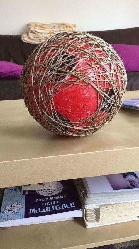 26 stunning ways to use mod podge in your home, Make an orb light fixture with twine