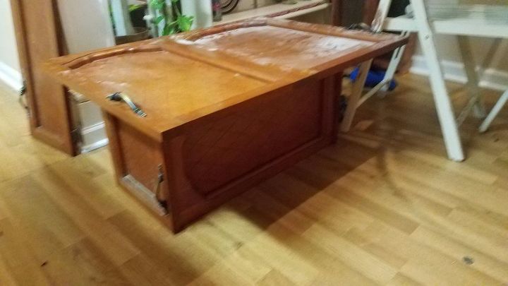 cabinet doors to coffee table