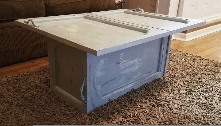 cabinet doors to coffee table