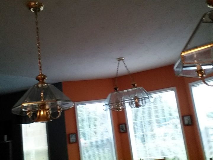 q update 80 s gold glass light fixtures