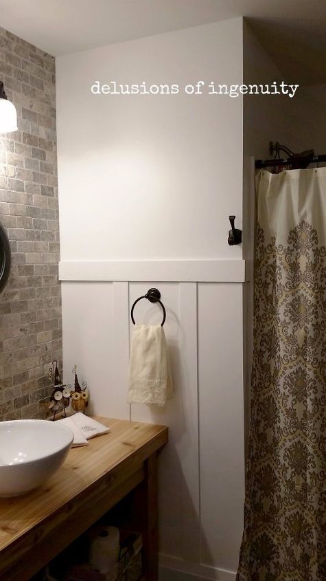 banheiro de hspedes com vaidade artesanal
