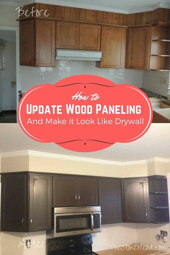how to make paneling look like drywall 5 easy steps