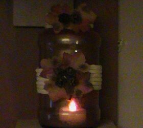 seasonal jar lights decor for the wall