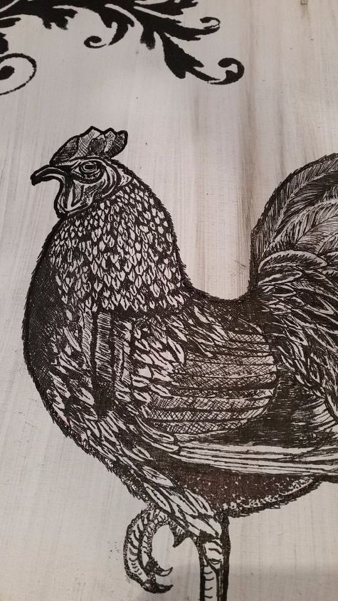 gallo de pluma y tinta