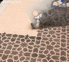 roll it out how to stencil a custom diy area rug
