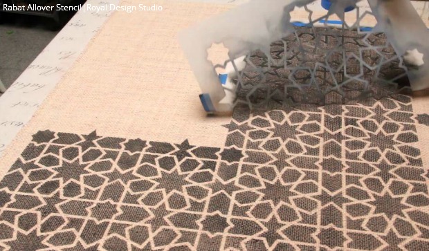 despliega la alfombra cmo estarcir una alfombra personalizada