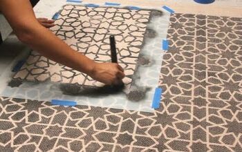 Despliega la alfombra! Cómo estarcir una alfombra personalizada