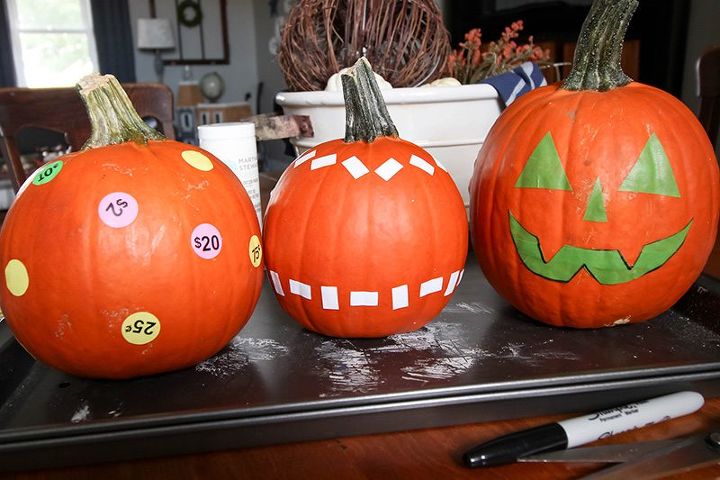 easy reverse painted pumpkins
