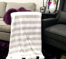 cozy couch edition how to make a sofa arm tray pom pom blanket