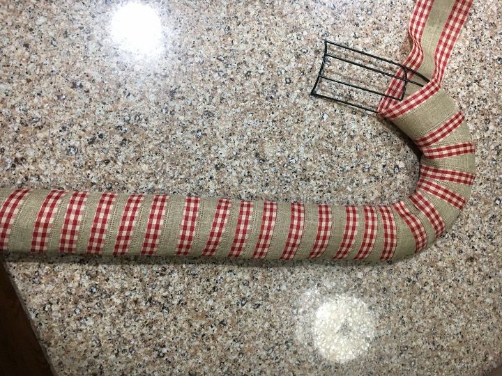 candy cane door hanger em menos de 10 minutos