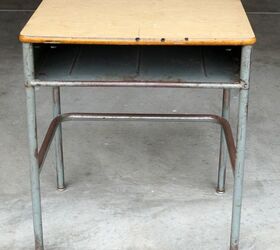 vintage school desk make over