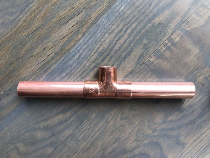 candelabro de tubo de cobre