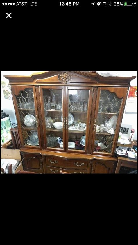 q painting an old china cabinet to a blueish color any suggestions