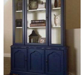 q painting an old china cabinet to a blueish color any suggestions