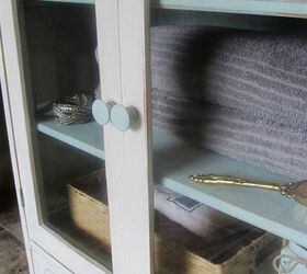 once dining hutch now ensuite cabinet