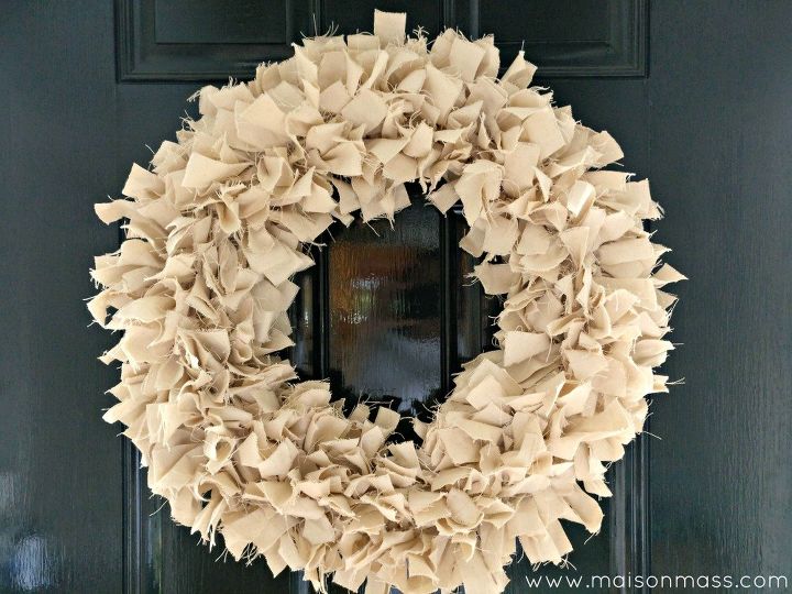 drop cloth wreath