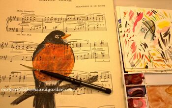  Pintando sobre partituras vintage ~ um tutorial