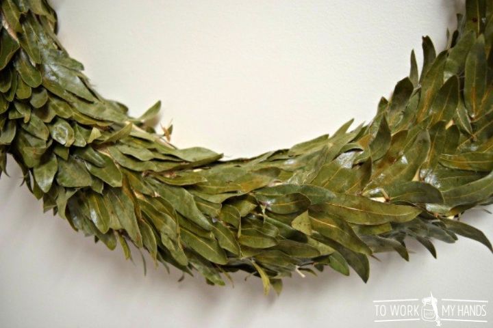 how to make a real oak leaf wreath