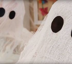 how to make cheesecloth ghosts with stiffy mod podge