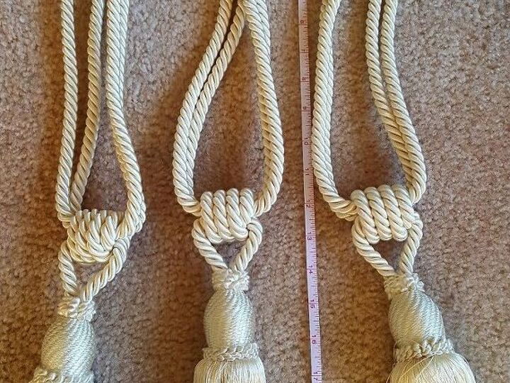 q what can i do with silk curtain tiebacks w tassels i have 3