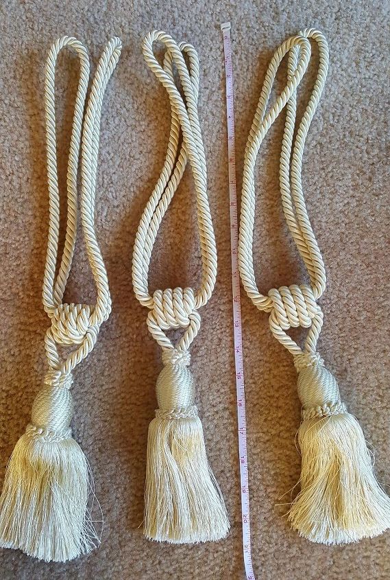 what can i do with silk curtain tiebacks w tassels i have 3