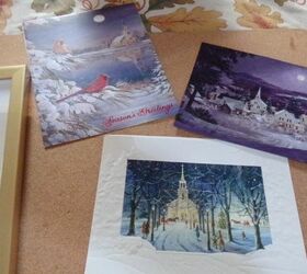re cycle christmas card craft