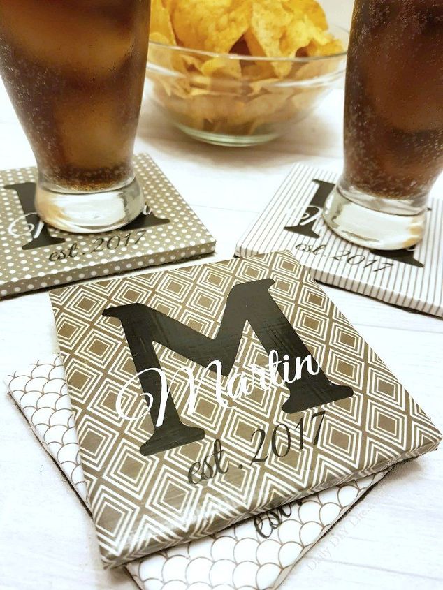 diy personalized coasters