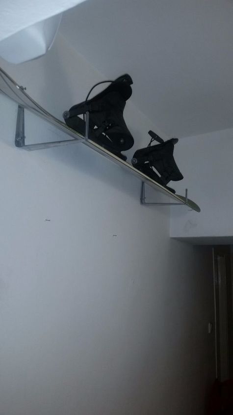 soporte de pared para tabla de snowboard de bricolaje