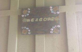 Welcome Sign With Scrap Wood and Unicorn Spit