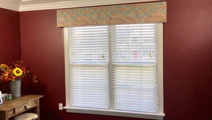fifteen minute upholstered valance